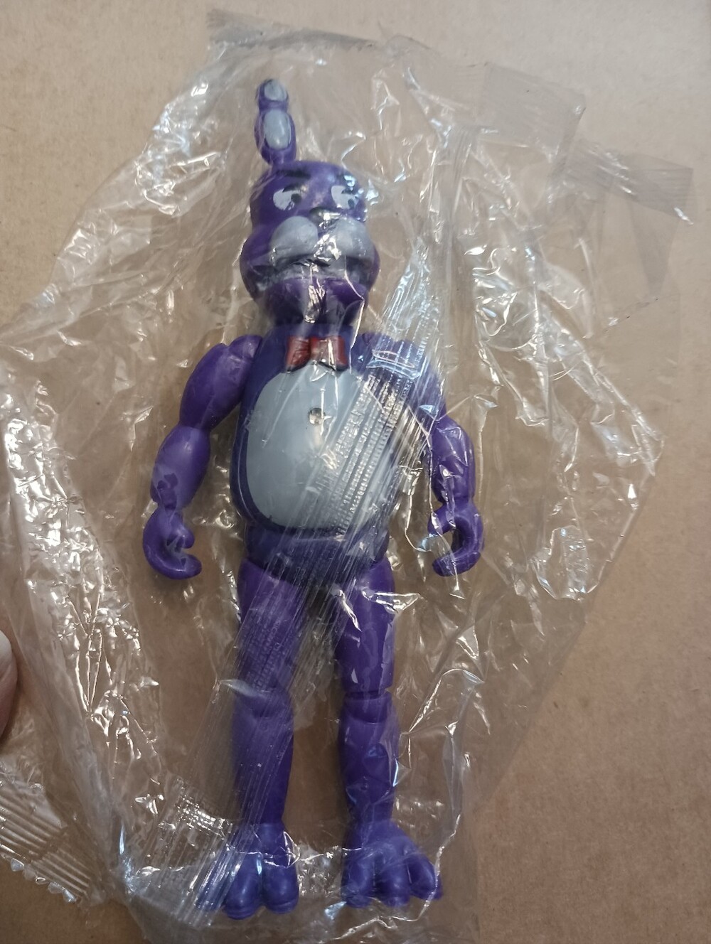 6 Inch Five Nights At Freddy's Figure, New With Broken Ear. Mystery Button Back